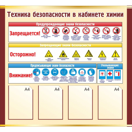 Техника безопасности в кабинете химии